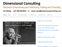 Tablet Screenshot of dimensionalconsulting.com